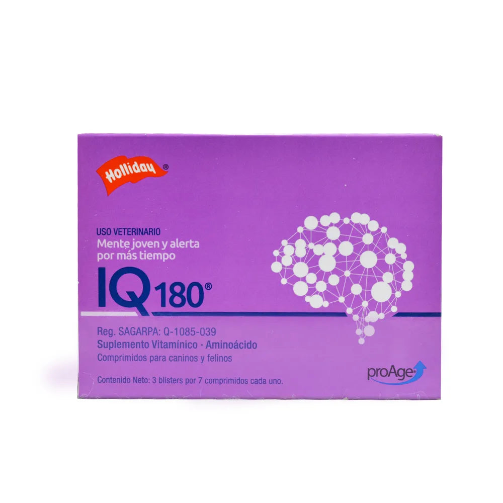 IQ 180 CAJA CON 3 BLISTER 7 COMPRIMIDOS - HOLLIDAY IQ 180 CAJA CON 3 BLISTER 7 COMPRIMIDOS - HOLLIDAY